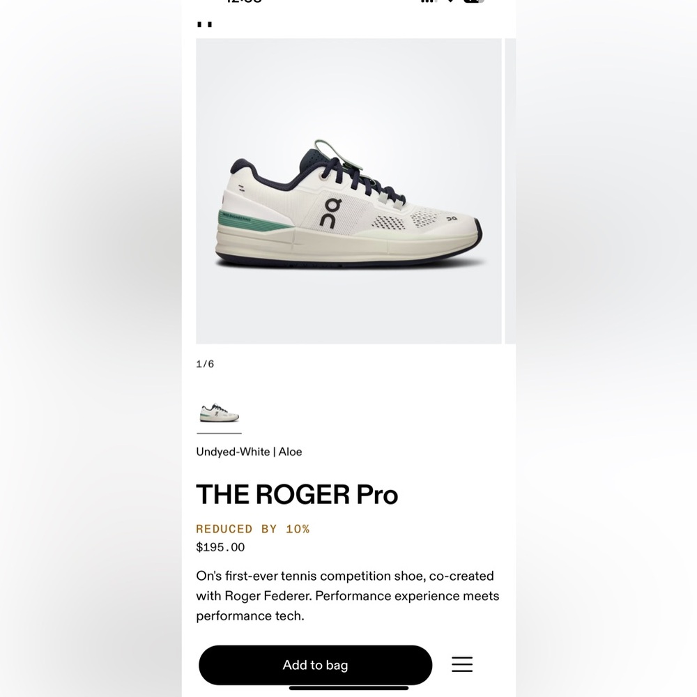 On Running Women's THE ROGER Pro White, Navy & Aloe Tennis Shoes